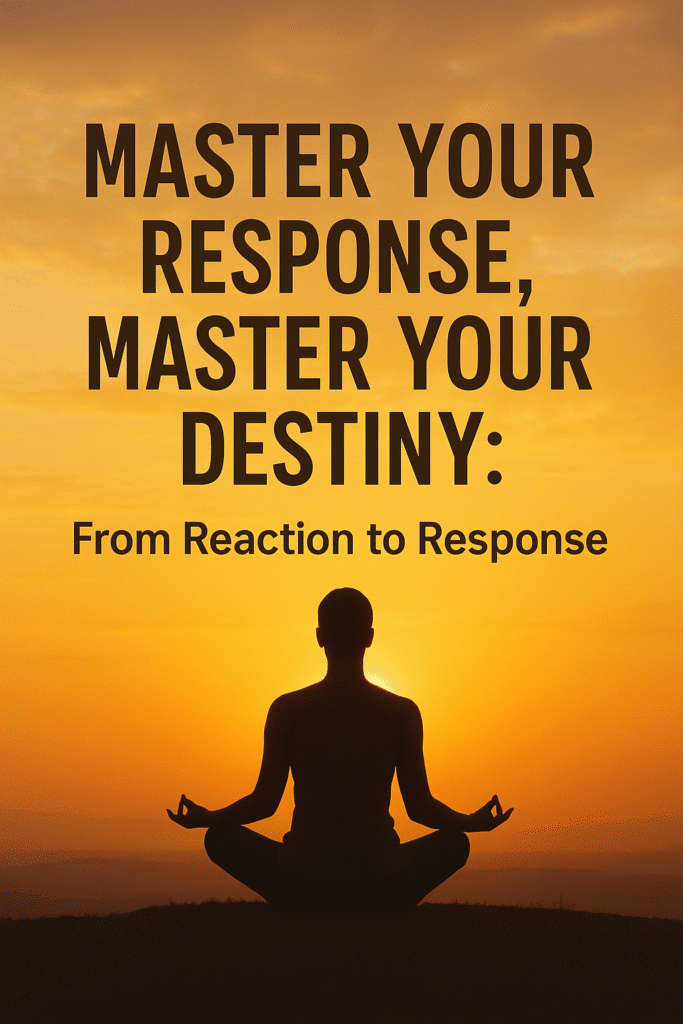Master Your Response, Master Your Destiny: From Reaction to Response